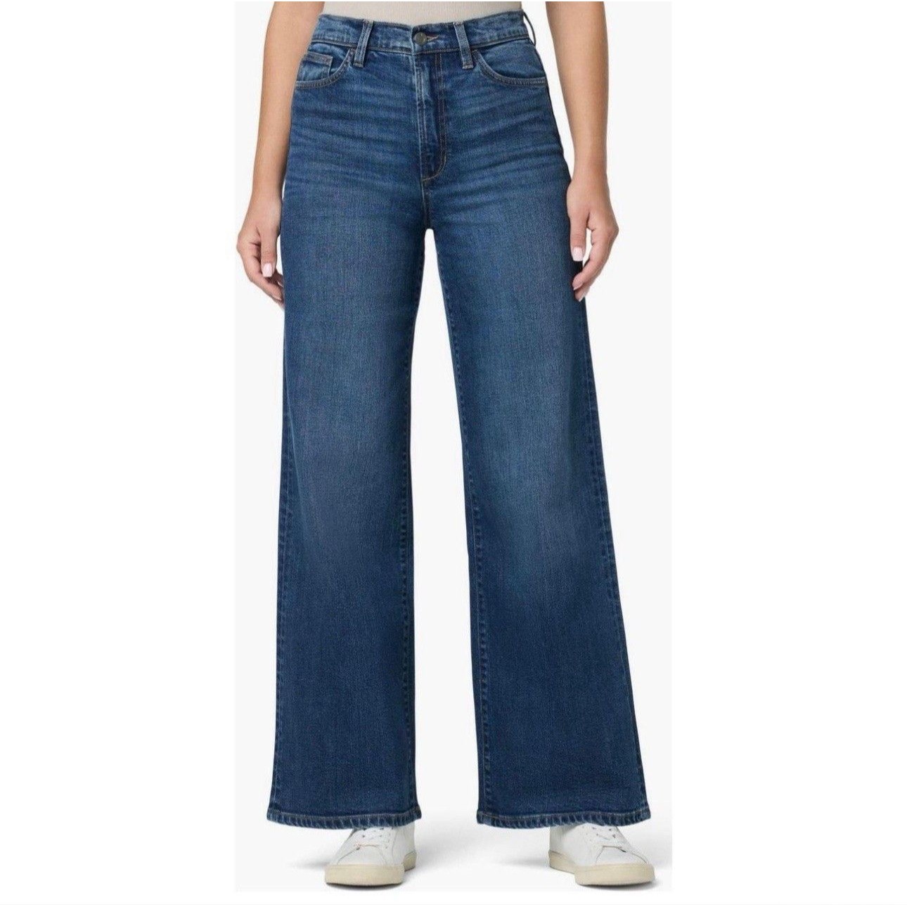 Hudson Blue Medium Wash Straight Leg 5-Pocket Button Cotton Blend Jeans 27
